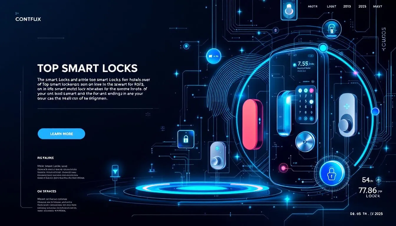 Top smart locks for hotels in 2025, featuring multiple smart lock options.