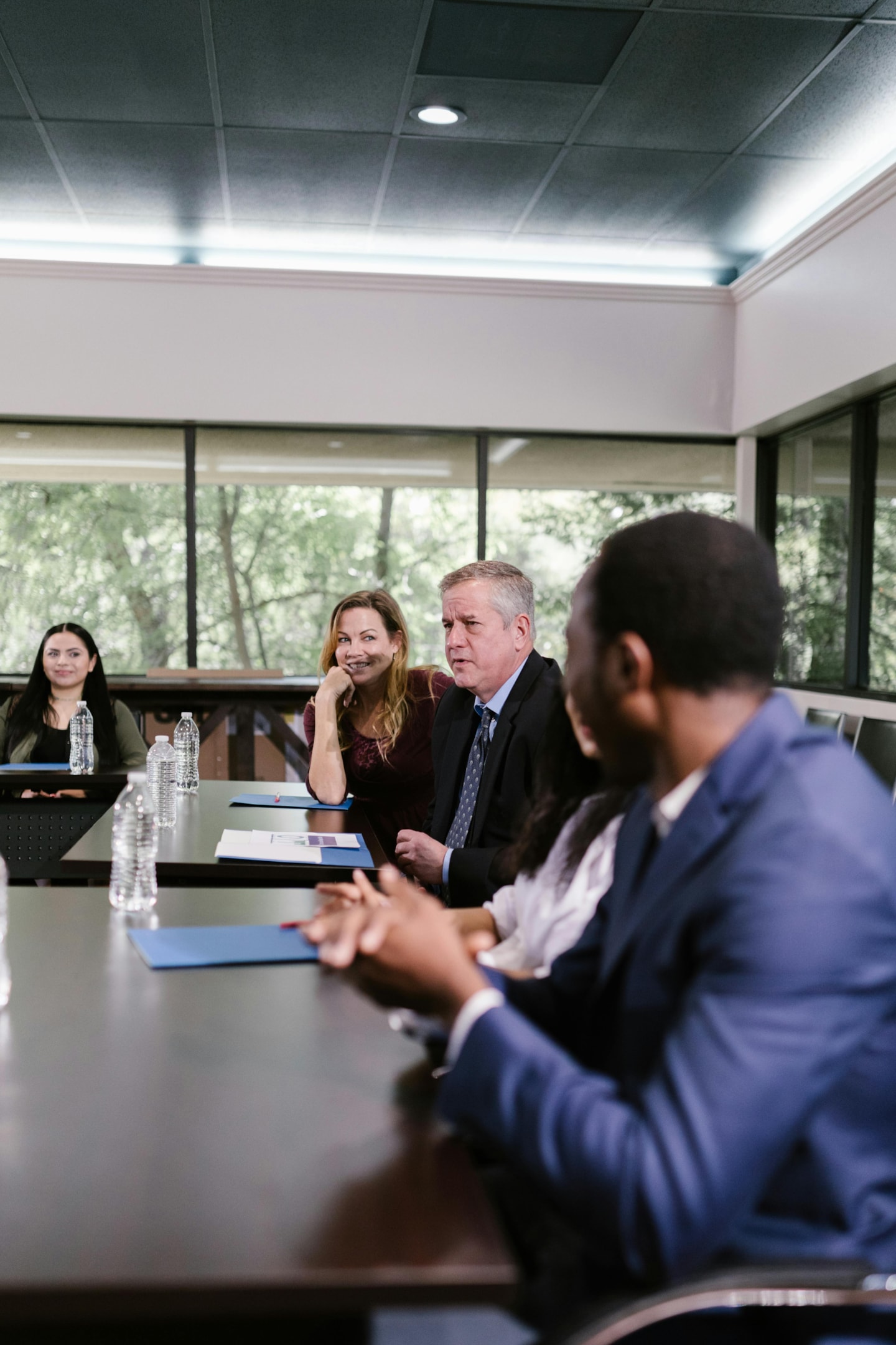 Real estate investors meet at local networking event.