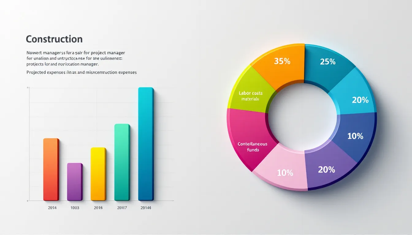 A project manager creating a realistic project budget for a construction project.