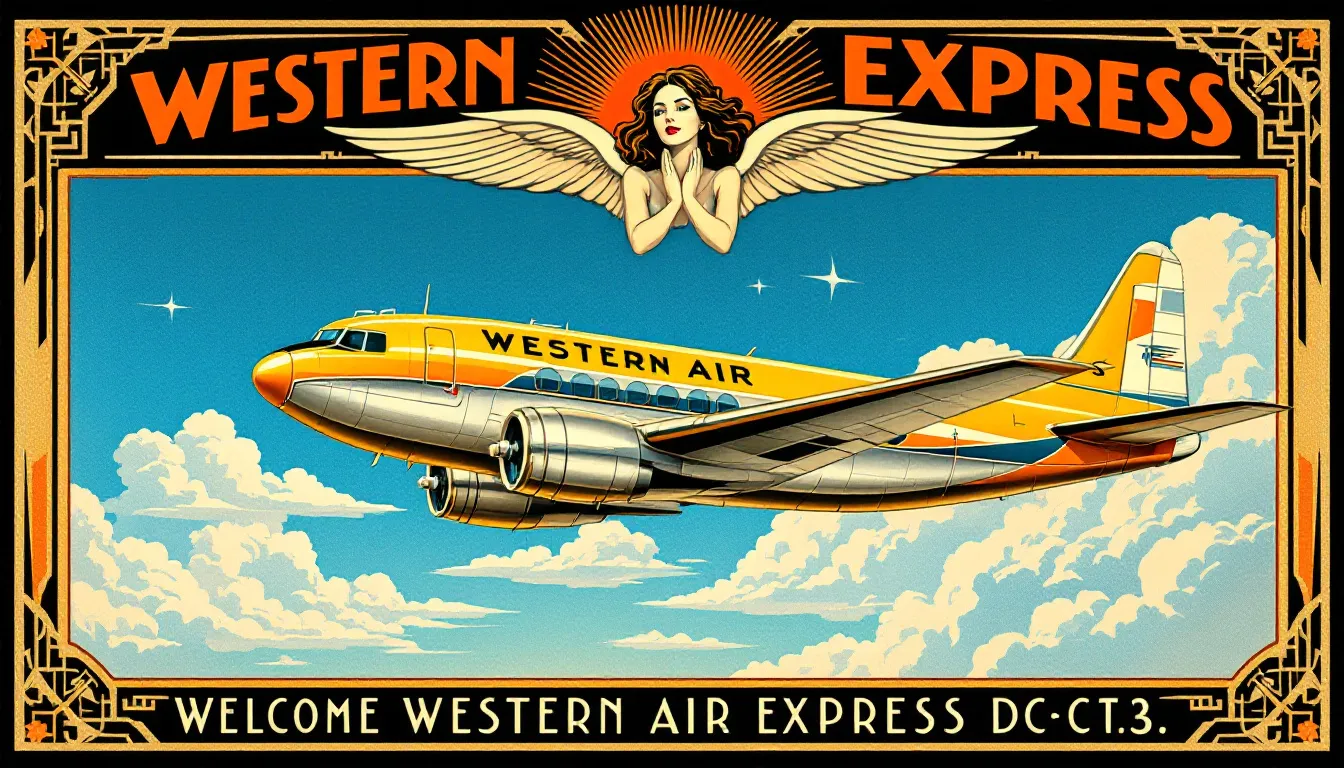 A historical overview of Western Air Express showcasing its origins in the aviation industry.