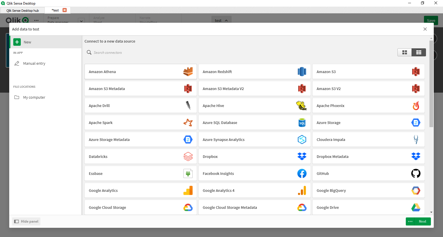 QlikSense data sources and connectors for self service business intelligence