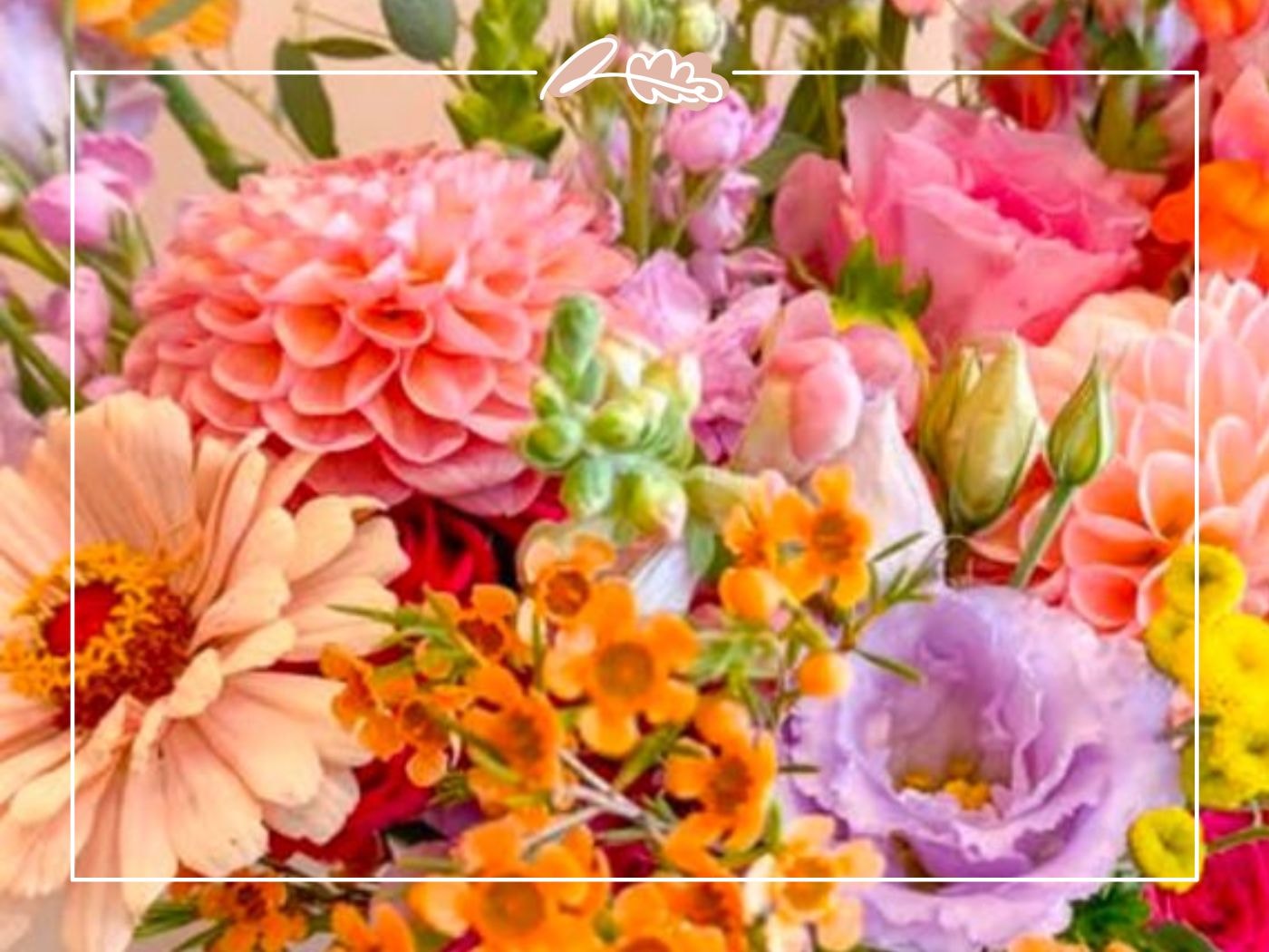 Soft pastel bouquet with peach dahlias and lisianthus – Where Can I Get Flowers? blog by Fabulous Flowers and Gifts.