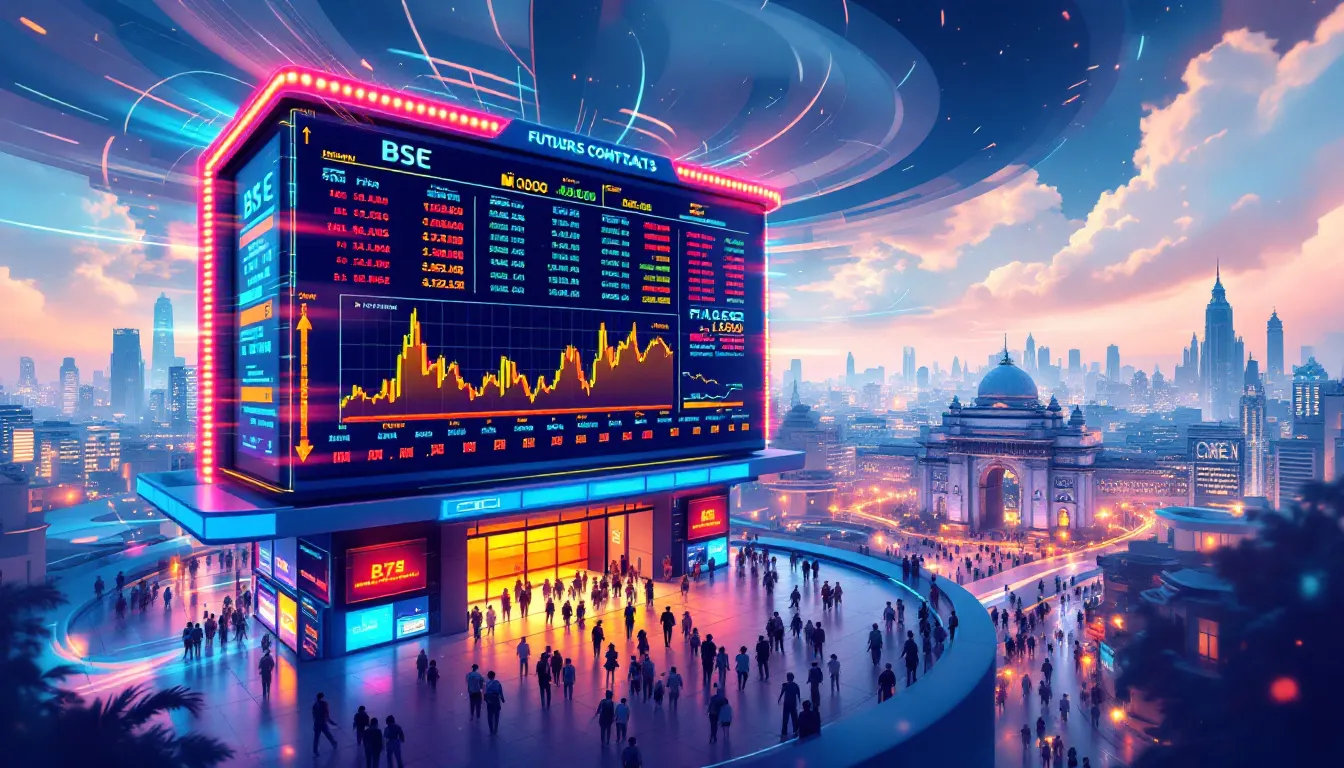 An infographic illustrating the process of trading popular futures contracts in India.