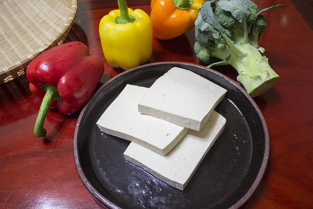 sliced tofu, cut tofu, tofu