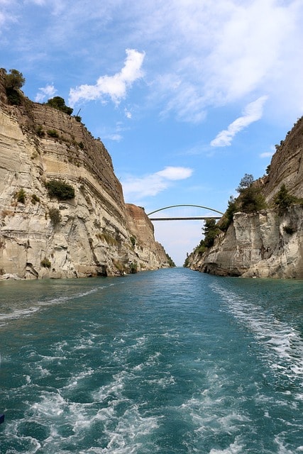 corinth, channel, corinth canal