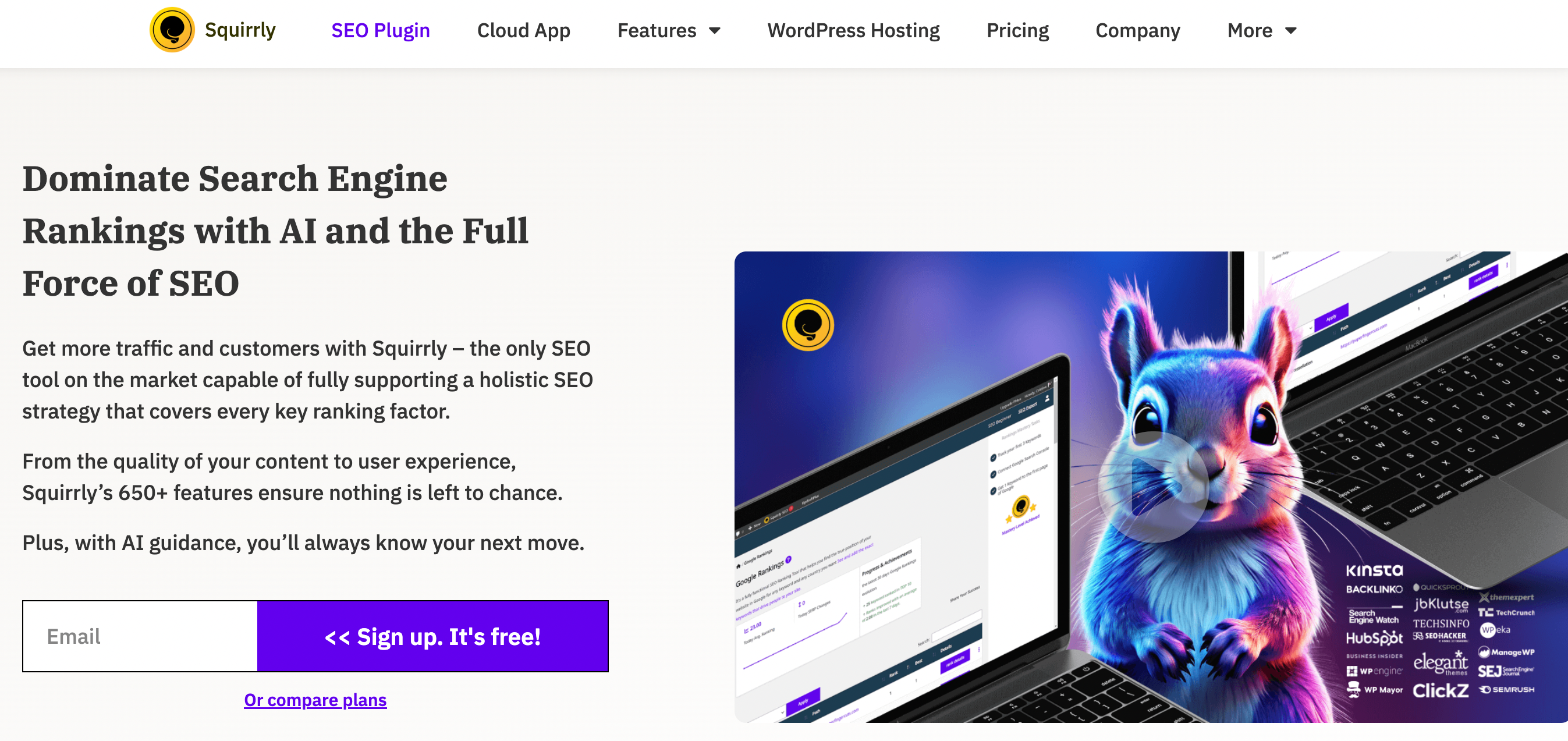 Squirrly SEO is one of the best WordPress SEO plugins