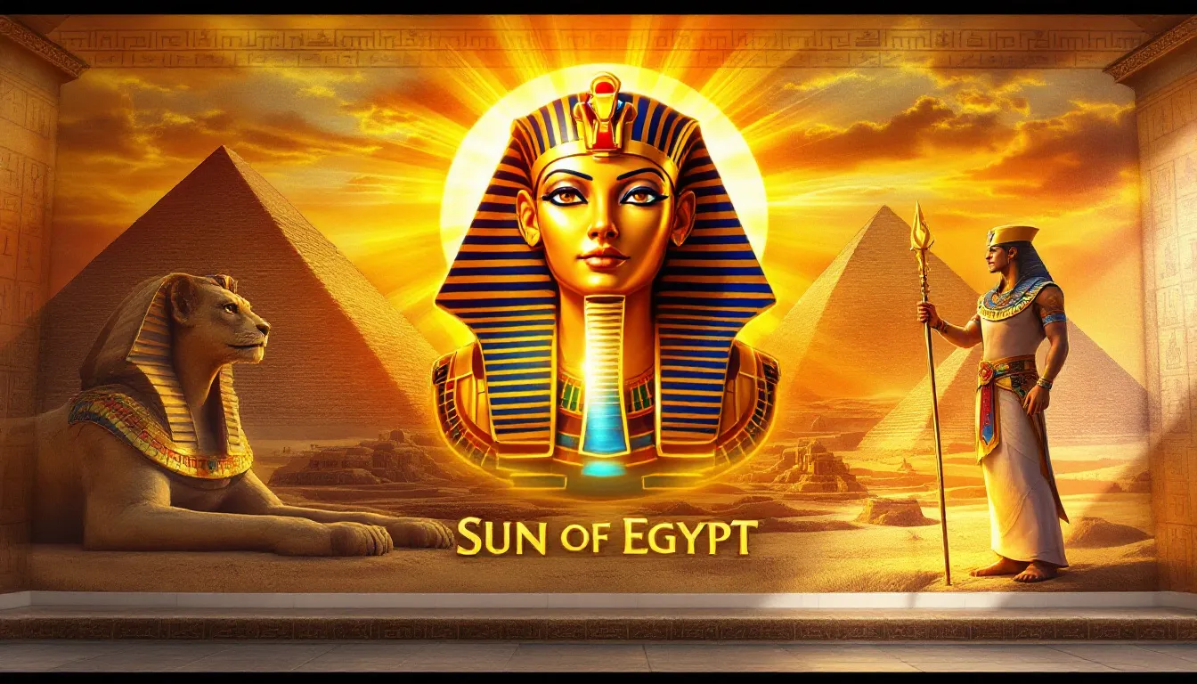 Overview of Sun of Egypt 3 Slot game featuring jackpot symbols.