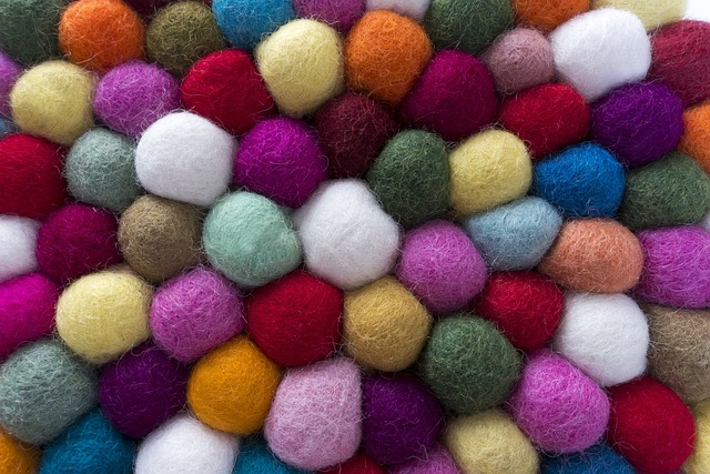 felt, balls, sheep wool