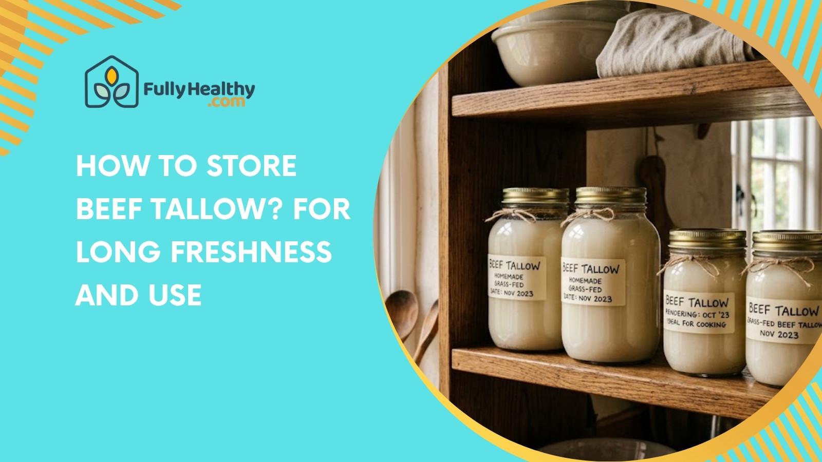 How To Store Beef Tallow? For Long Freshness And Use