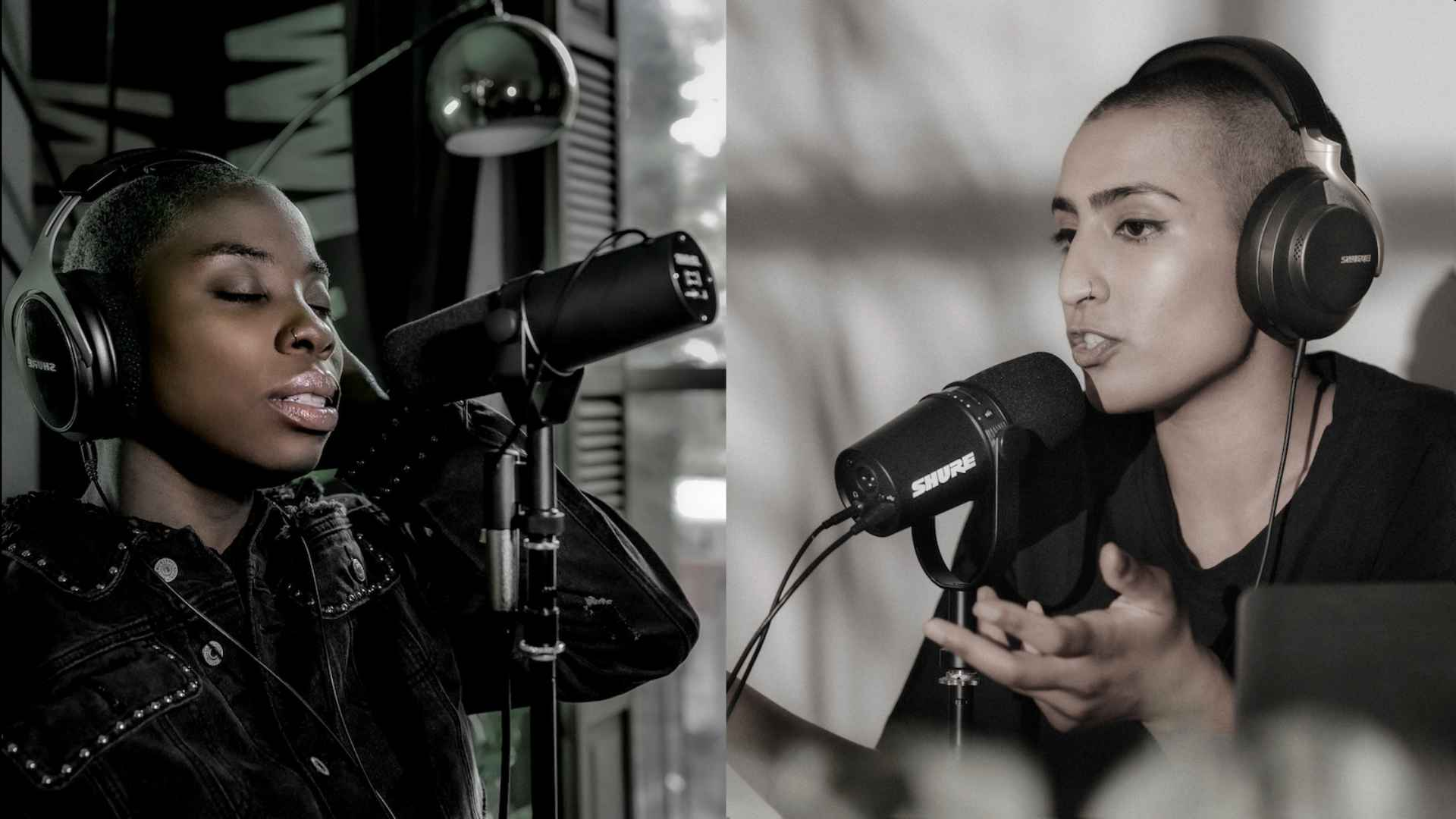 Shure SM7B and Shure MV7