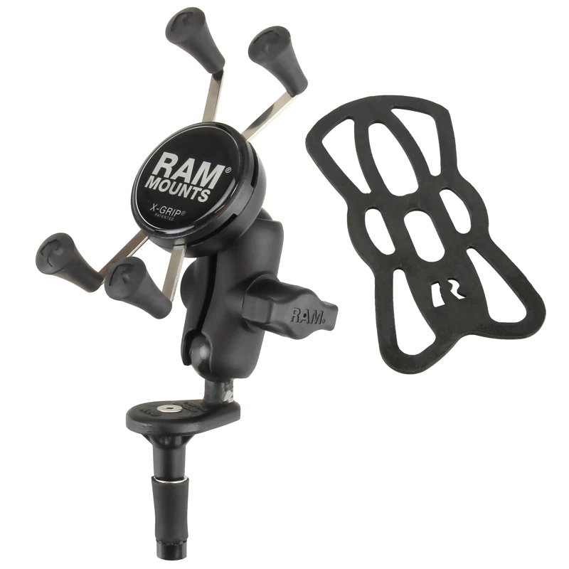 product image of ram mounts x grip phone mount with fork stem base