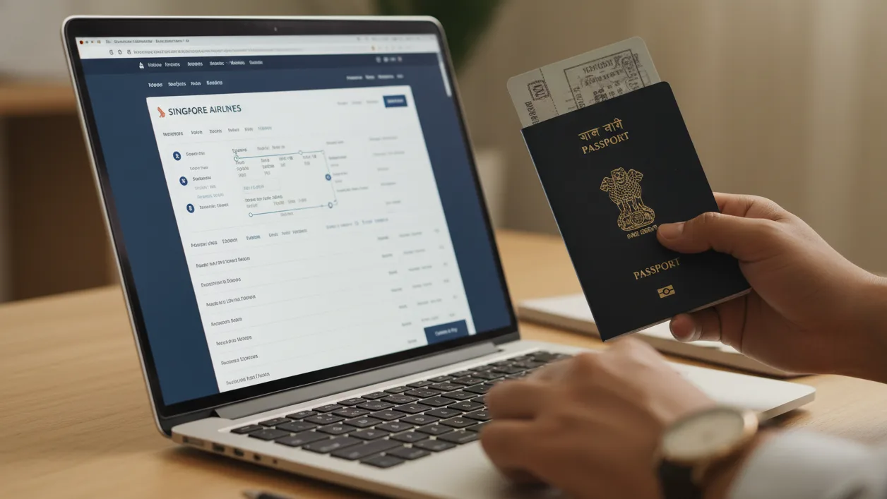 Booking a dummy ticket directly with Singapore Airlines for credibility