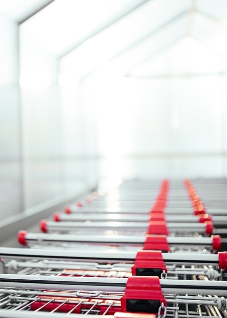 shopping carts, store, supermarket