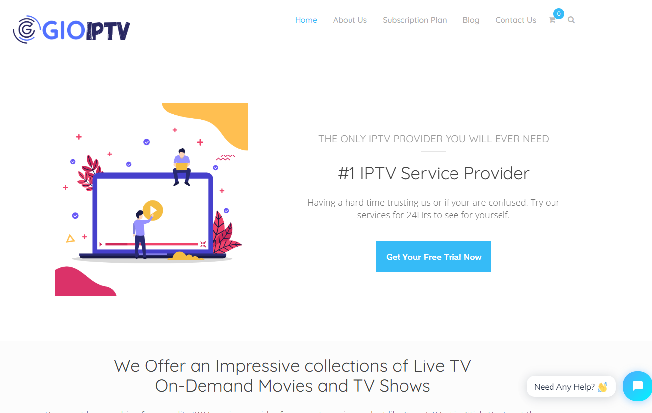 gio iptv home page