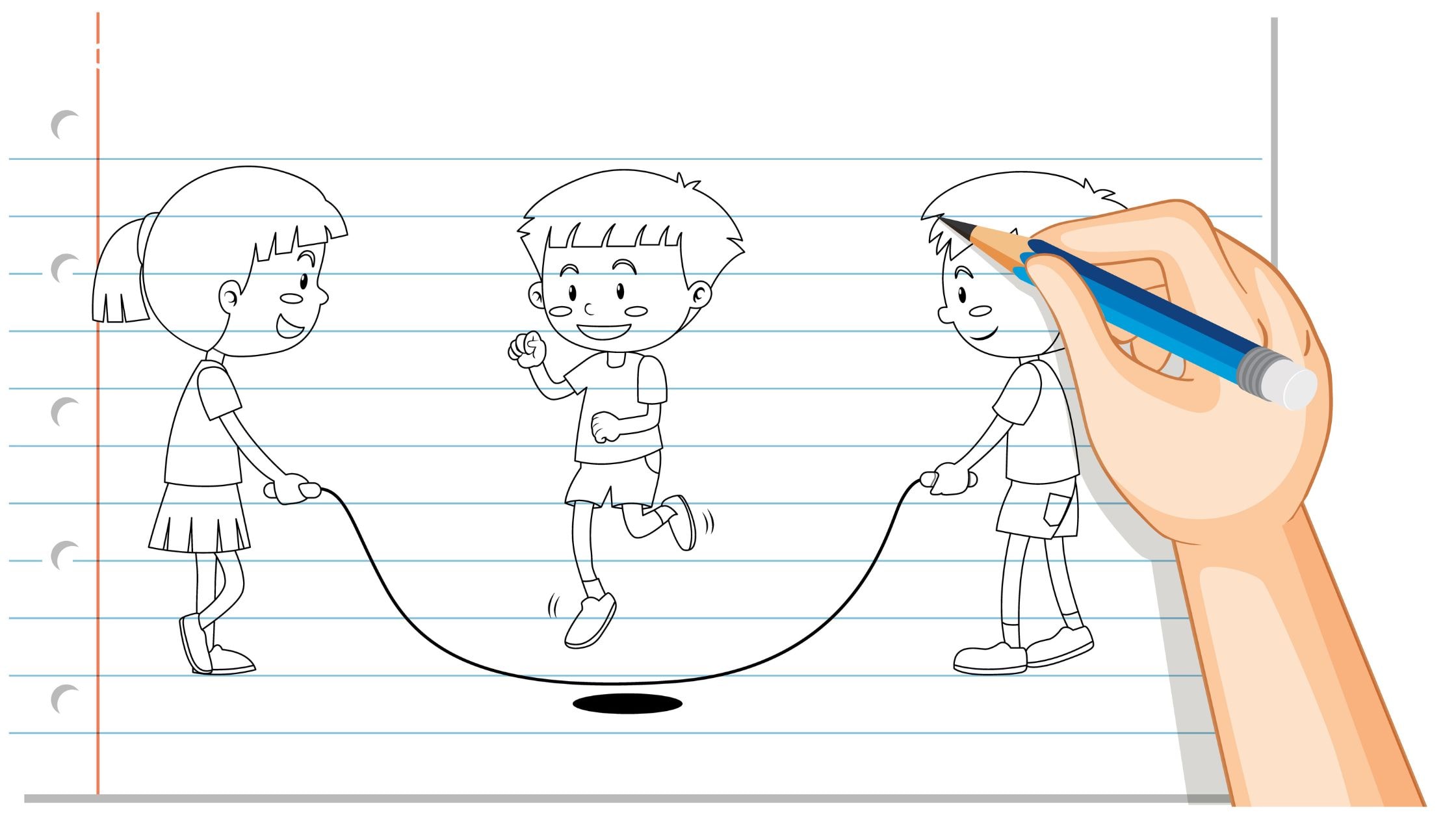 hand drawing to create the white board animation (dok.freepik/brgfx)