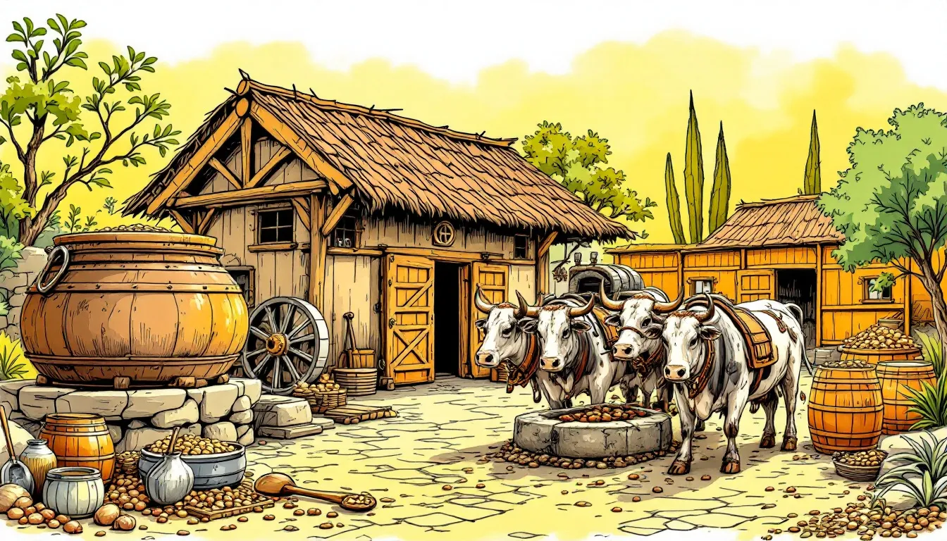Key steps in the groundnut oil manufacturing process.