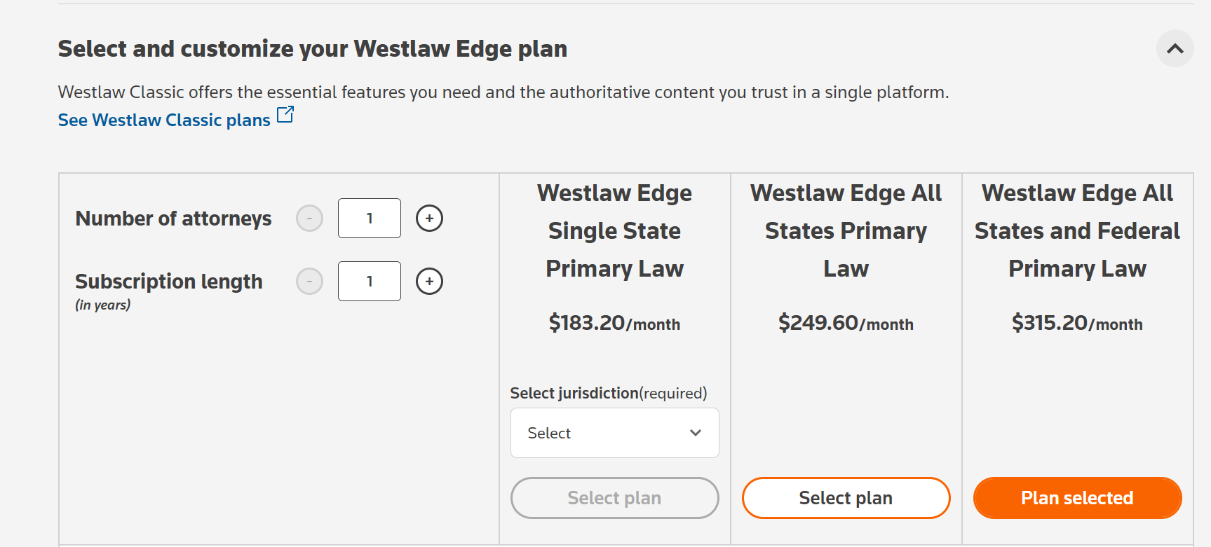 Westlaw Edge Pricing