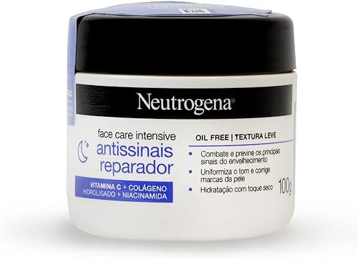 Hidratante facial antissinais reparador da Neutrogena. Fonte da imagem: site oficial da marca. 