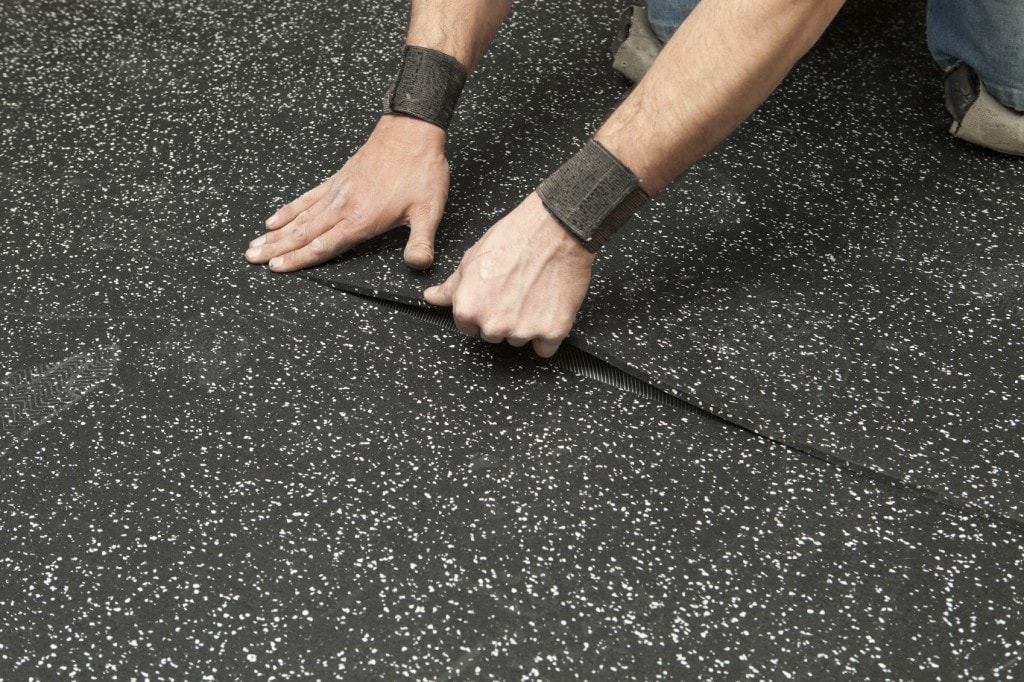 Installing Rubber Gym Tiles