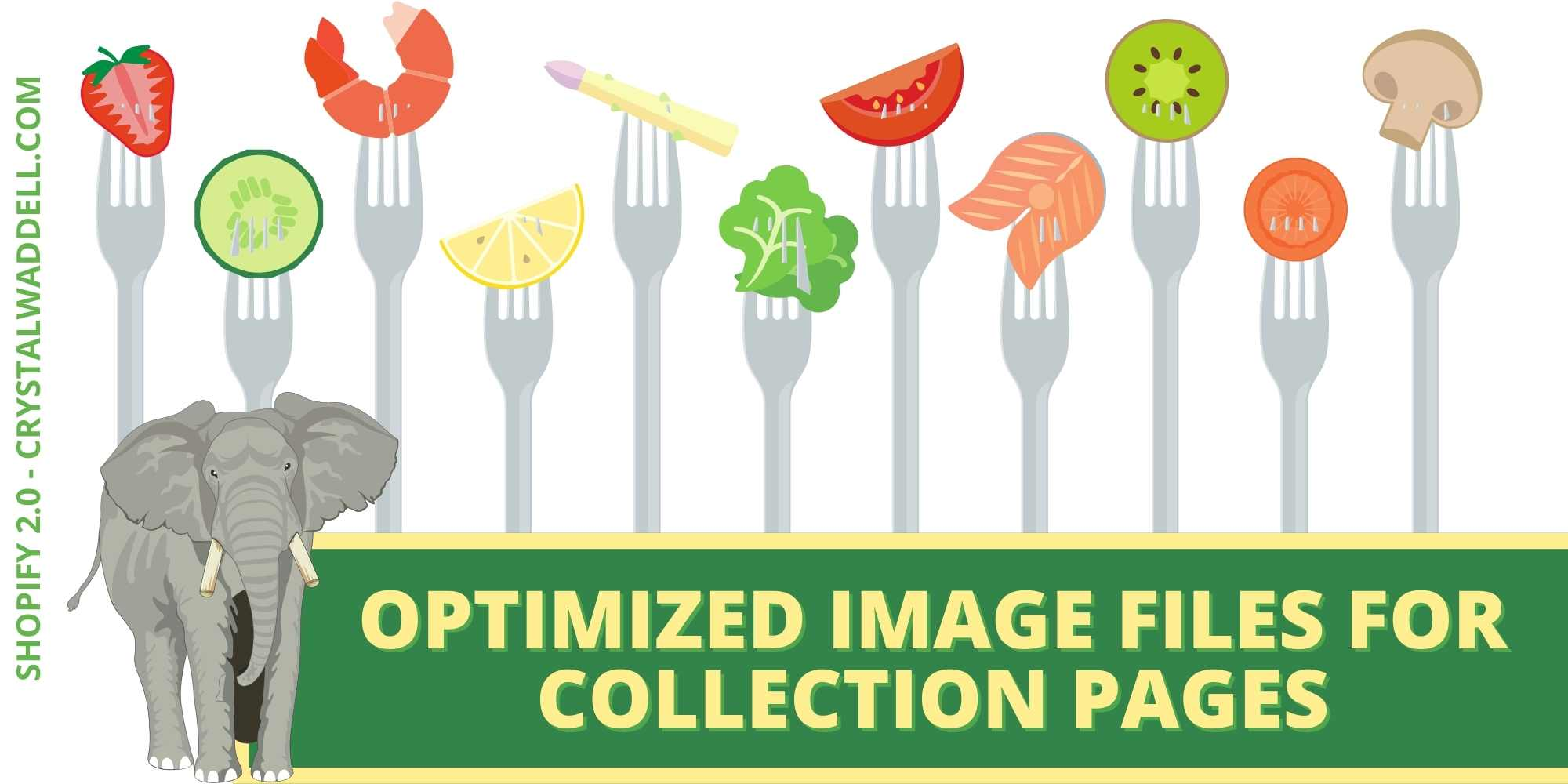 Optimizing your image files can include strategically linking to specific products from the collection's description.