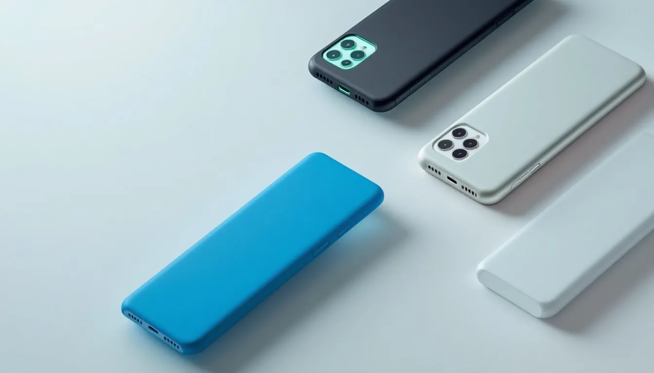 A variety of modern phone cases showcasing essential features.