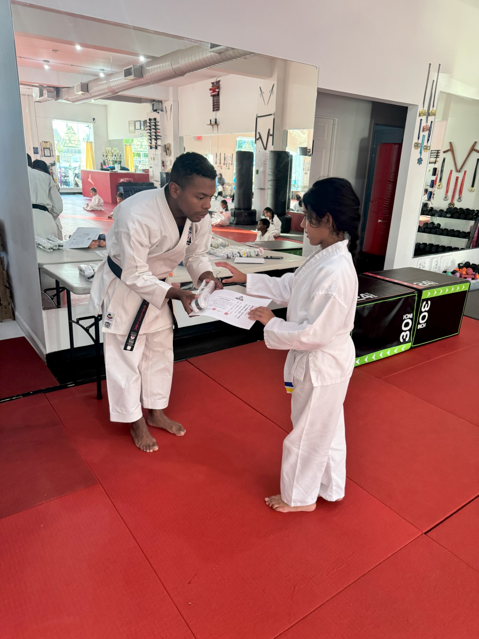 karate training and other martial arts programs provide your children with more than just the karate basics and life skills. they will develop physical strength, joint flexibility, improve heart health, and relieve stress