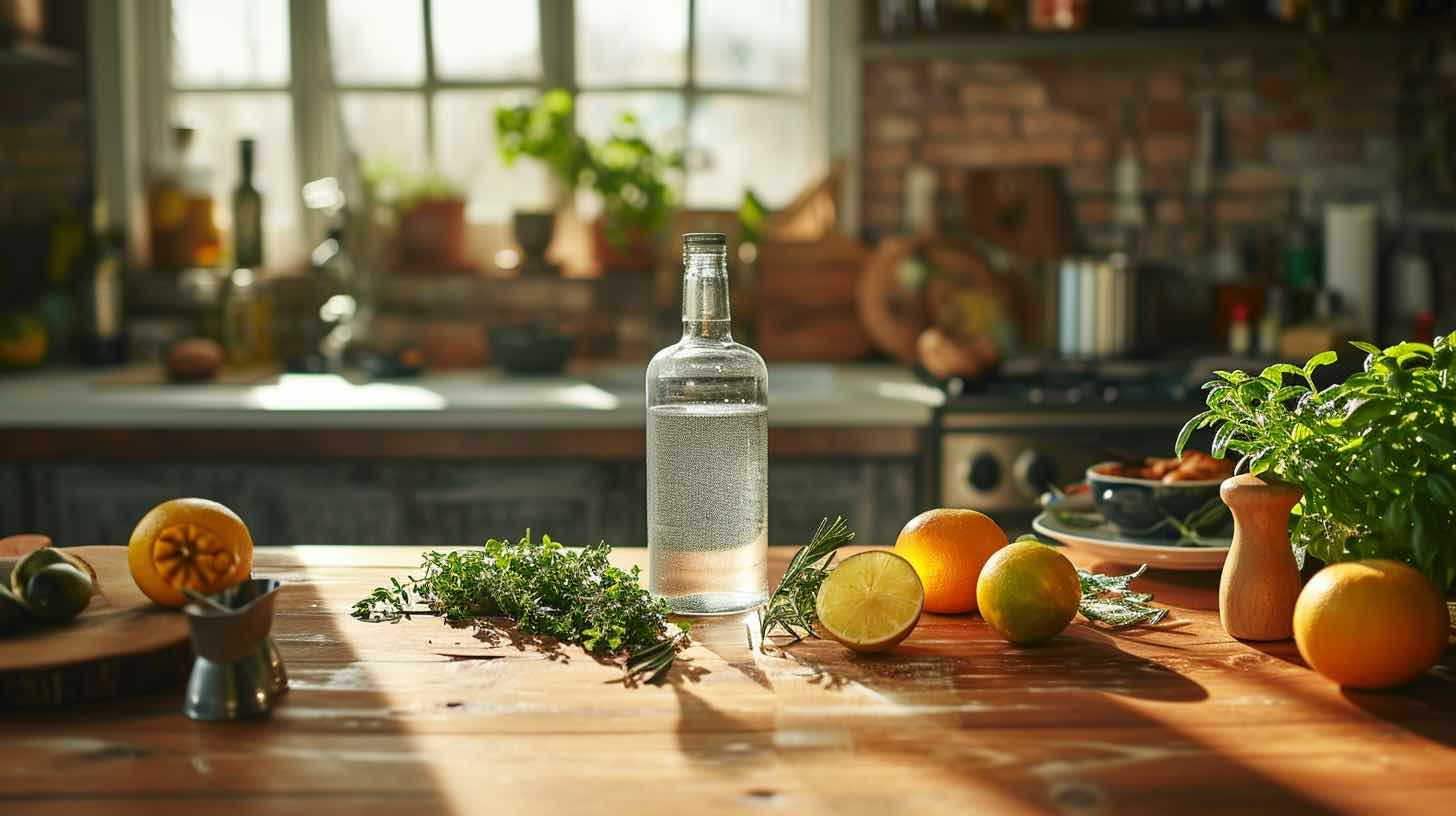 Craft cocktail with a peppery vodka twist