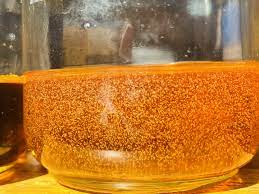 Bubbles in distillate