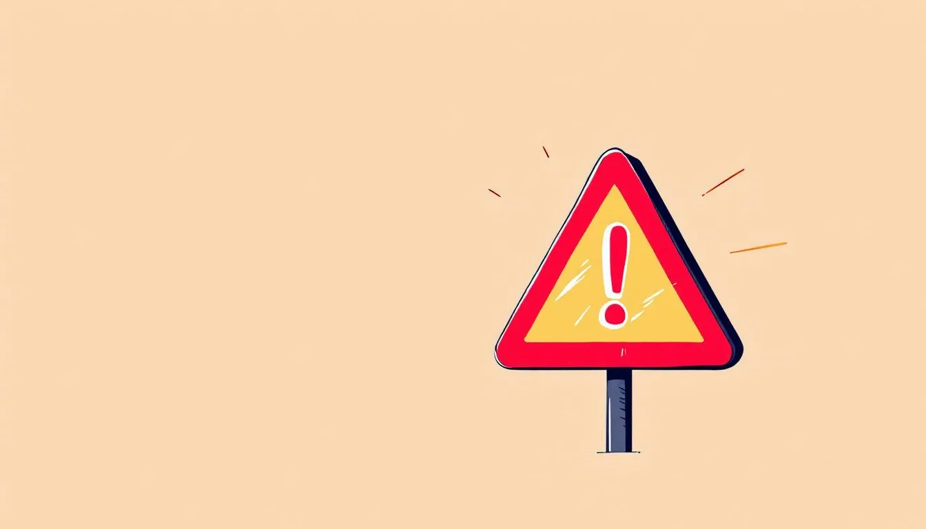 A warning sign highlighting the risks of tax debt scams that threaten taxpayers.