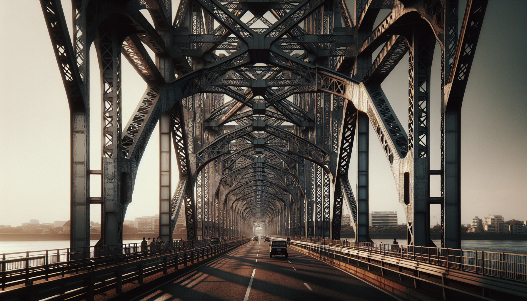 Most z konstrukcją stalową