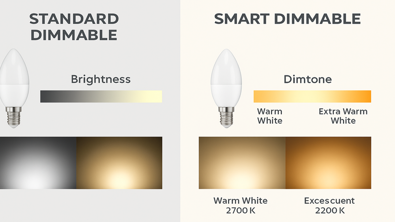 Standard vs. Smart Dimmable Bulbs
