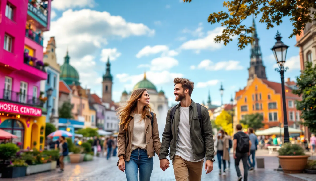 Hvor at bo i Gdansk, der viser hoteller og vandrerhjem.