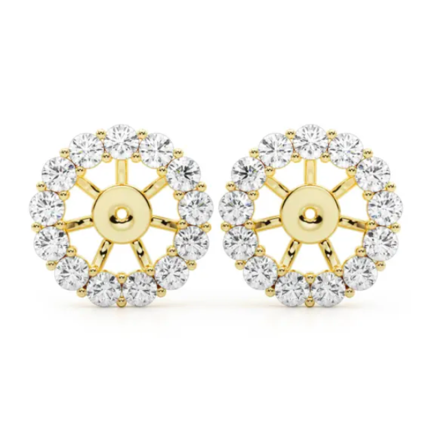 HALO JACKETS FOR 1 CT. TW. ROUND STUD EARRINGS