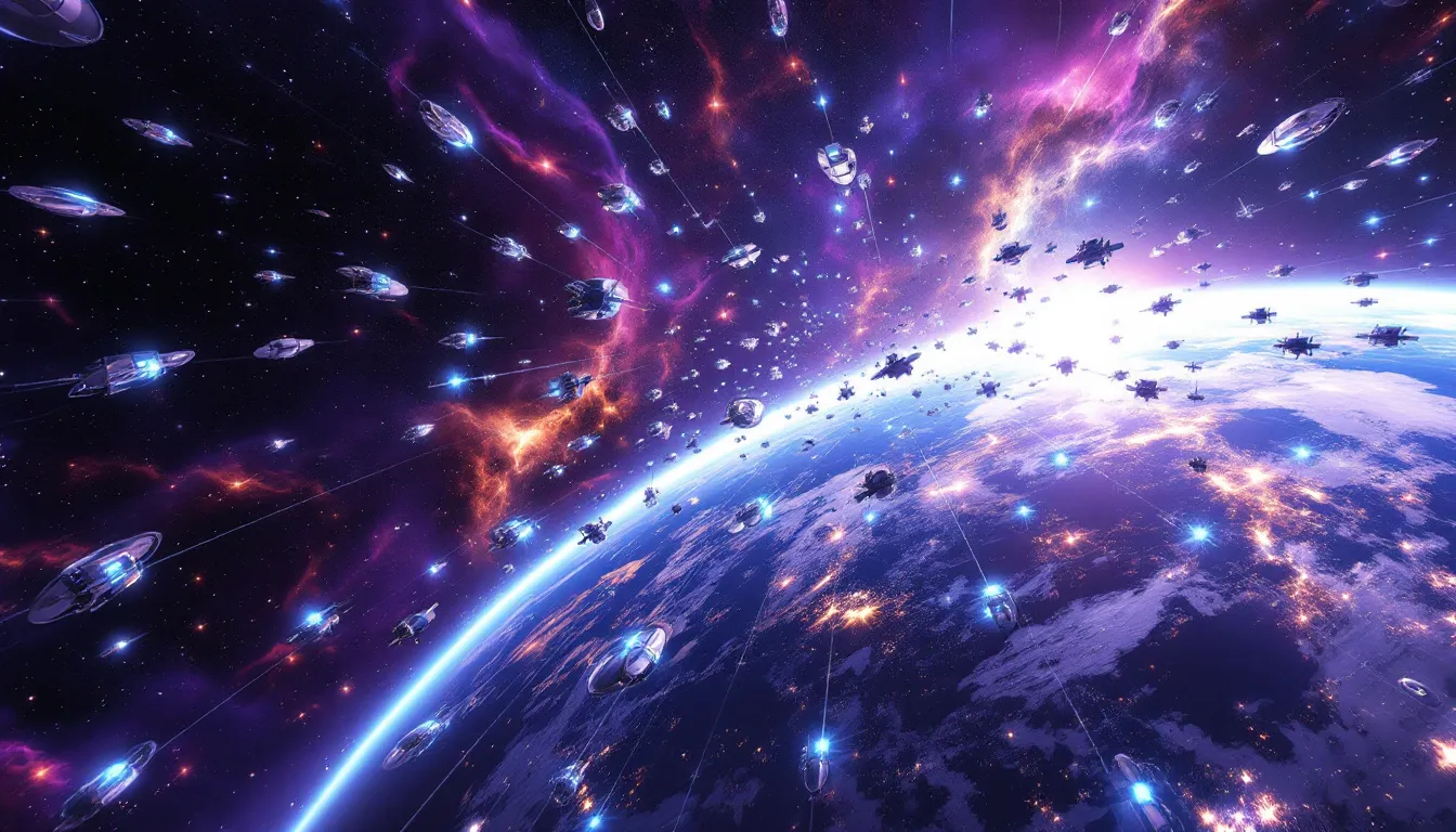 Zestaw Starlink z widokiem na akcesoria.