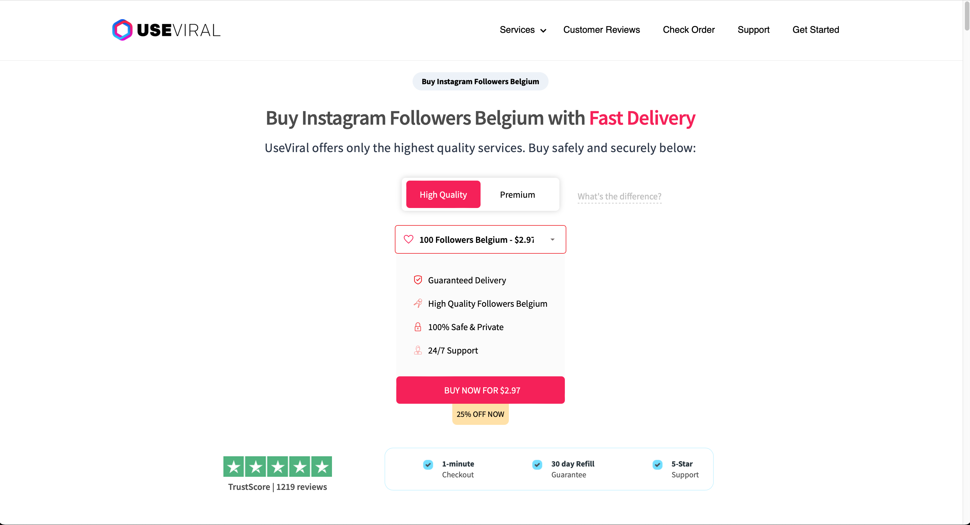 useviral buy instagram followers Belgium page