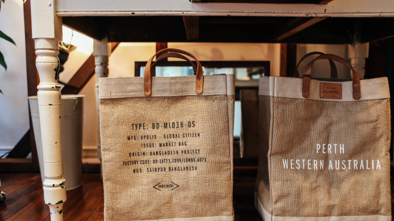 Sustainable ink printing bags