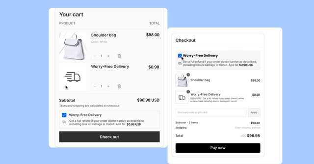 how to enable green shipping protection?