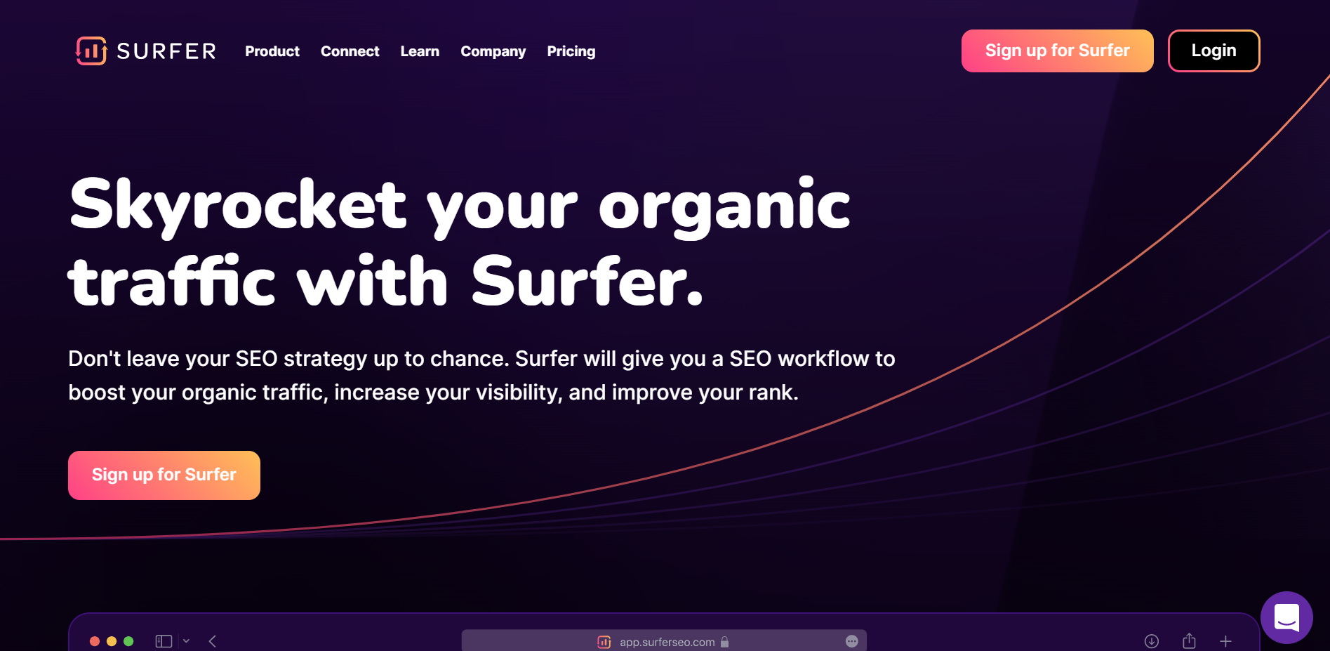 Surfer Seo Home Page