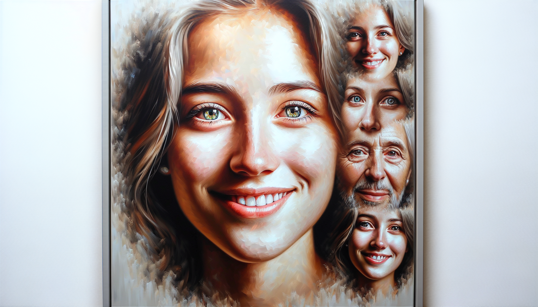 Custom portrait painting based on a photograph