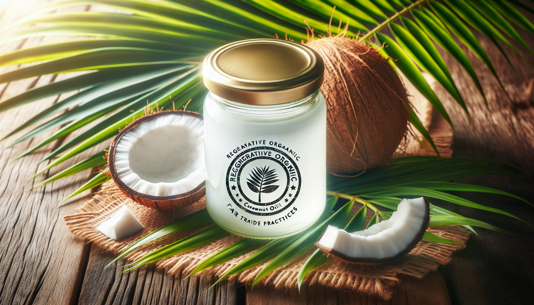 A jar of Dr. Bronner's Organic Whole Kernel Virgin Coconut Oil