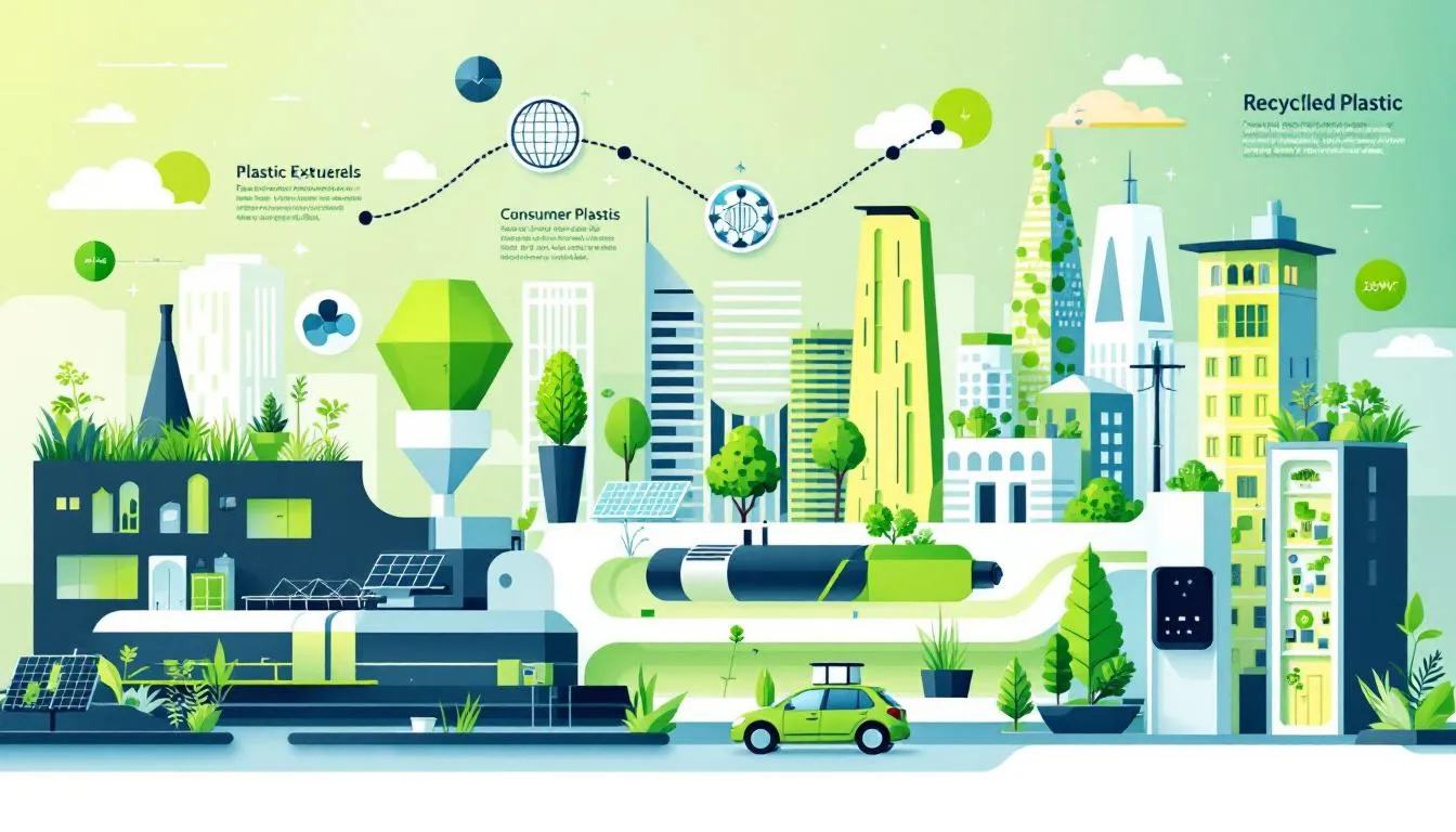 Applications of recycled plastic extruders in various industries.