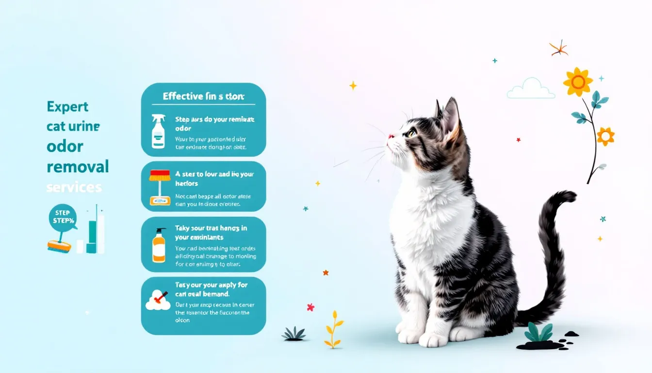 Expert cat urine odor removal services in action, showcasing a professional cleaning environment.