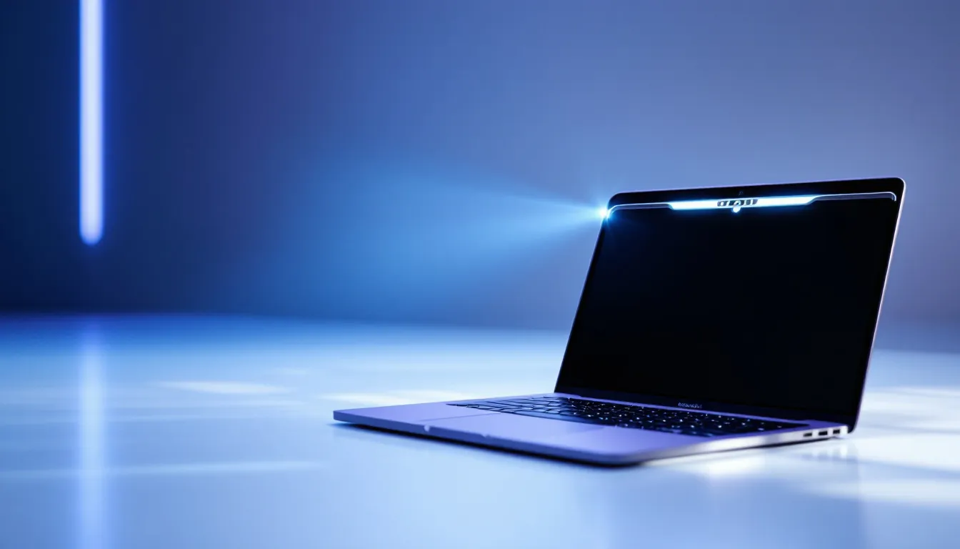 Die 12MP Center Stage Kamera verbessert die Videoqualität des neuen MacBook Pro.