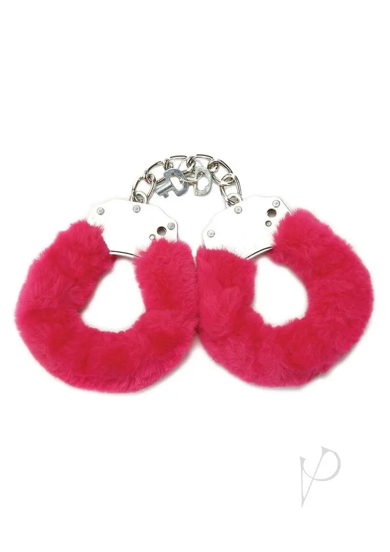 Whipsmart Furry Cuffs – Hot Pink