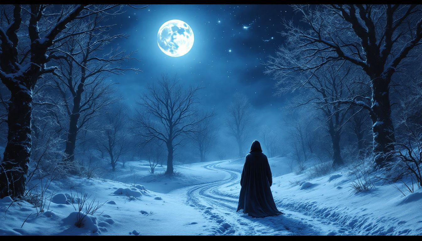 Embrace the chilling shadows of winter in dark tales.