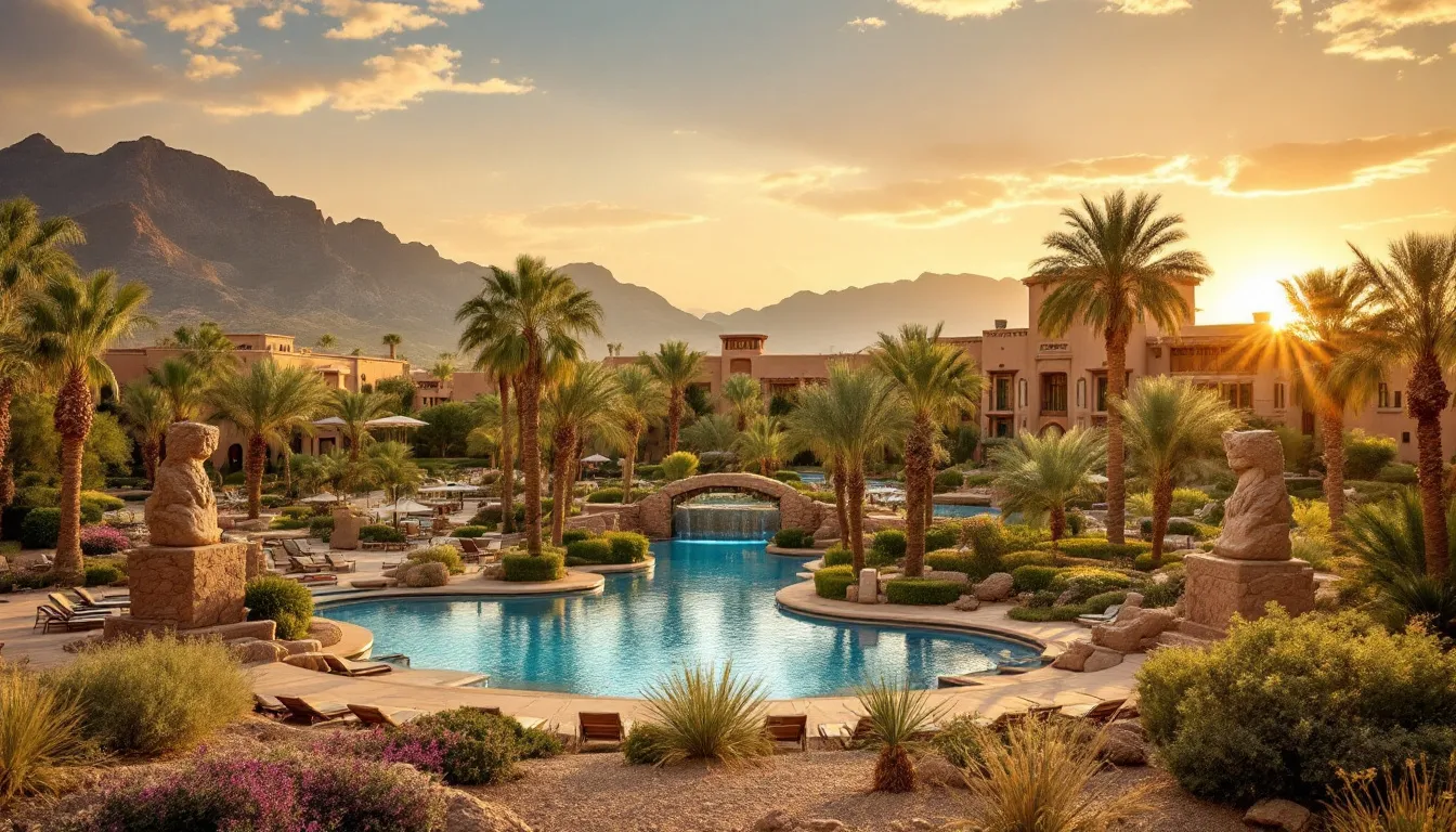 Exceptional amenities at Omni Scottsdale Resort, including a luxurious spa and pool area.