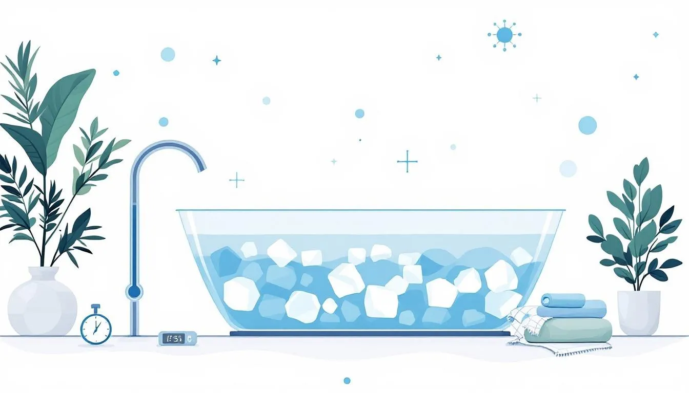 A cold water immersion setup for immune system support.