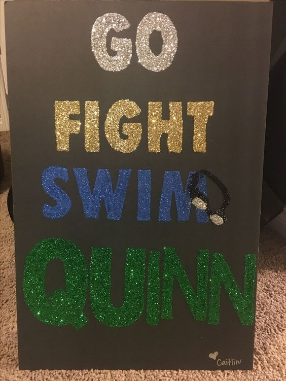 This swim poster was created by Caitlin Soltesz. Image is from Pinterest.
