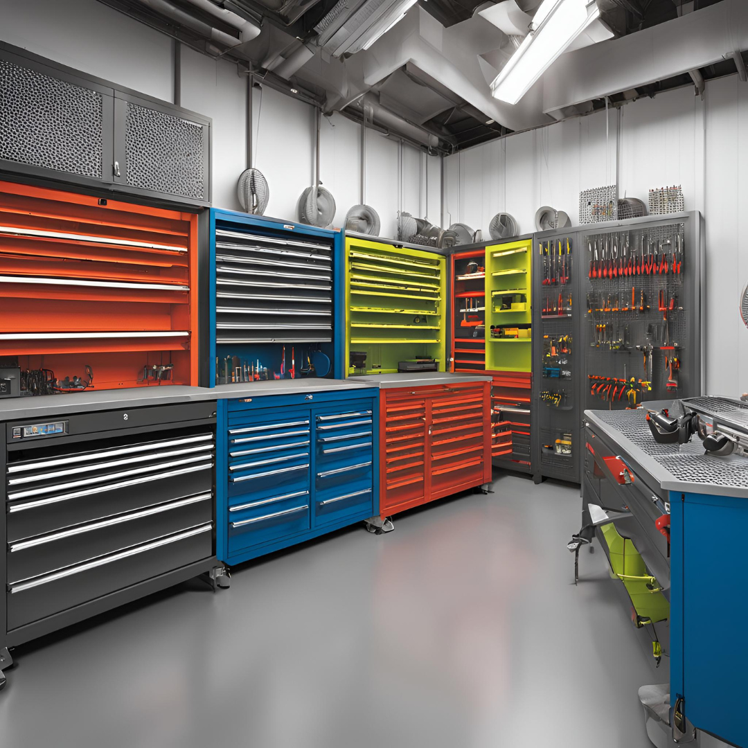 Bezpieczne przechowywanie narzędzi- najlepsze rozwiązania dla Twojego warsztatu! 5 Wózki narzędziowe z płytkimi szufladami. Źródło: Brastech