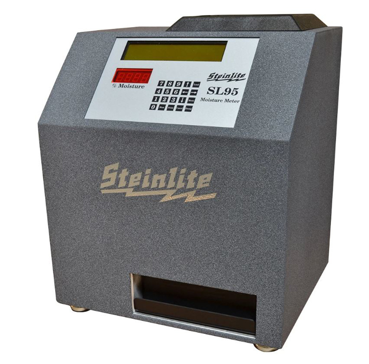 A Steinlite Moisture Tester with LCD display and user friendly interface